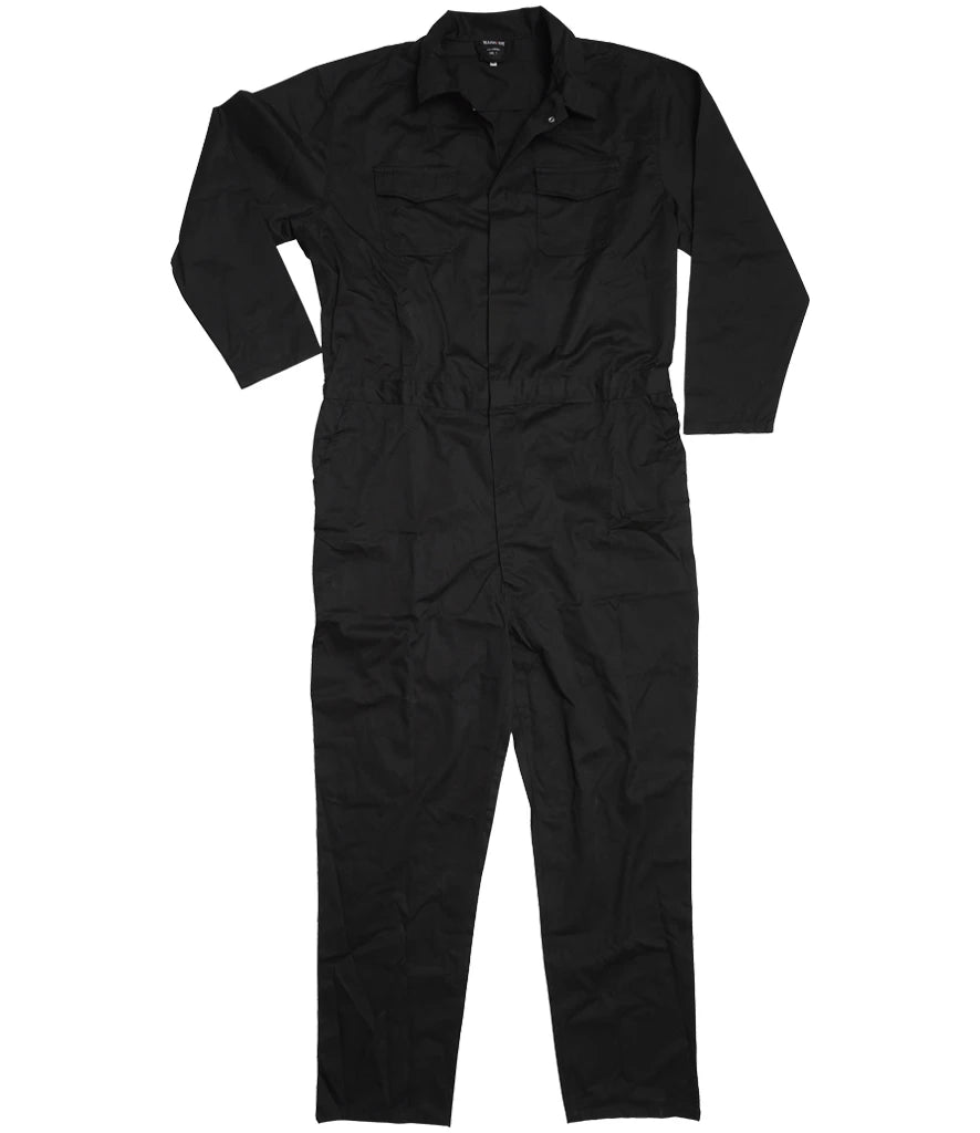 Warrior Stud Front Coverall — Black