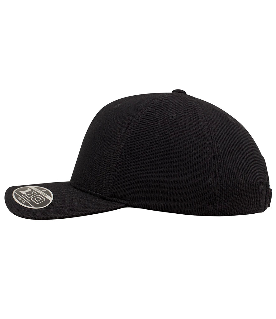 Flexfit Cool and Dry Mini Piqué Cap — Black