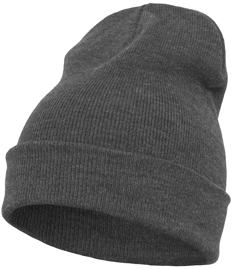 Flexfit Heavyweight Long Beanie — Charcoal