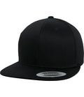 Flexfit Cotton Snapback Cap — Black