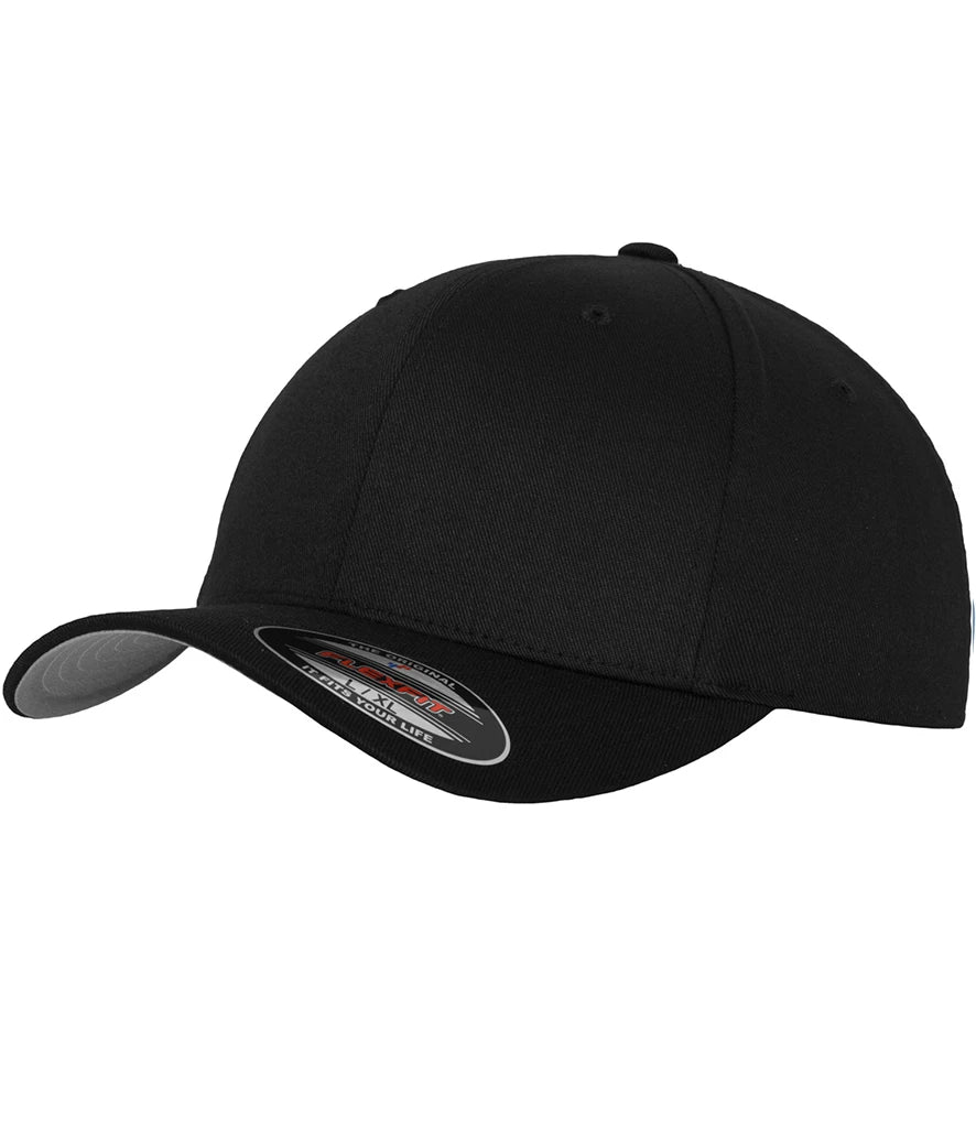 Flexfit Wooly Combed Cap — Black