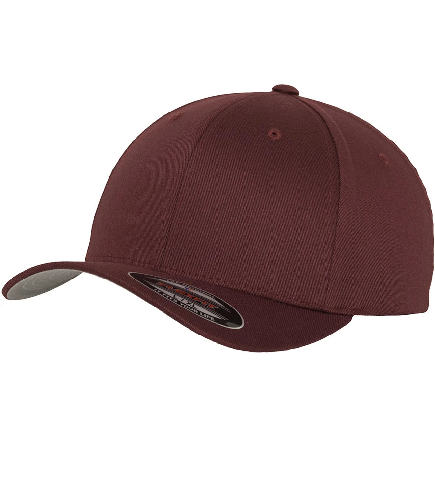 Flexfit Wooly Combed Cap — Maroon