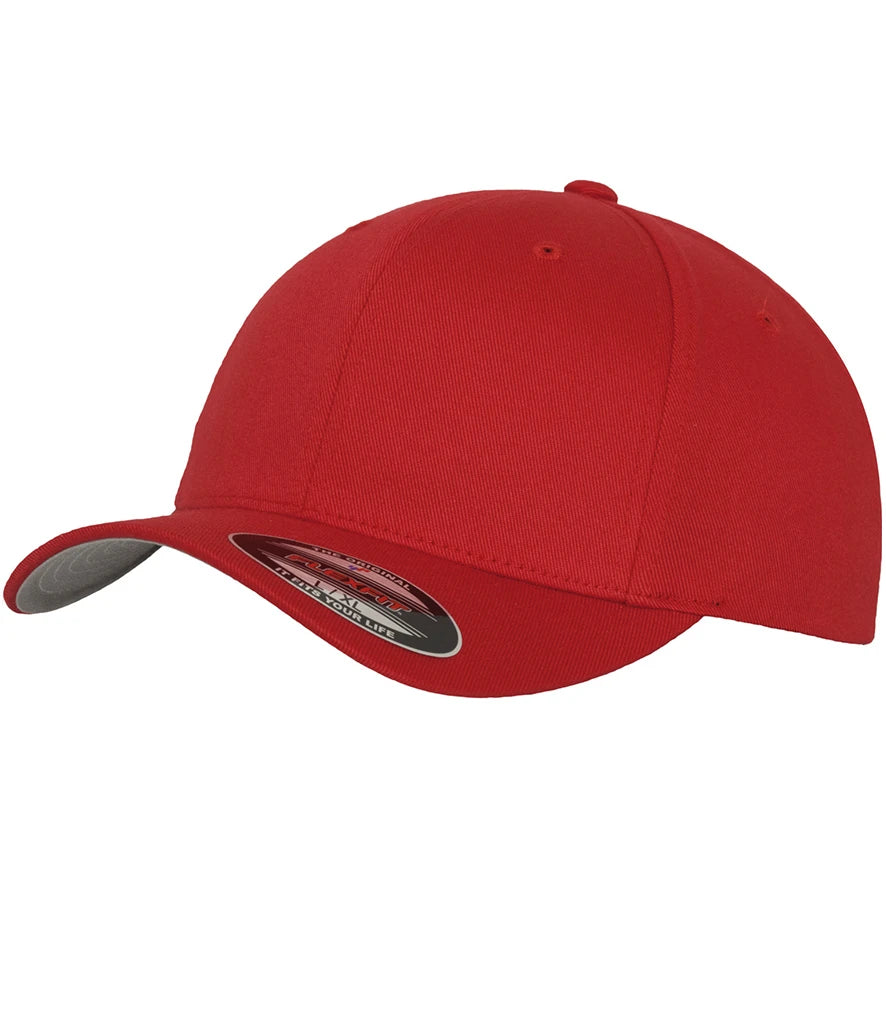 Flexfit Wooly Combed Cap — Red