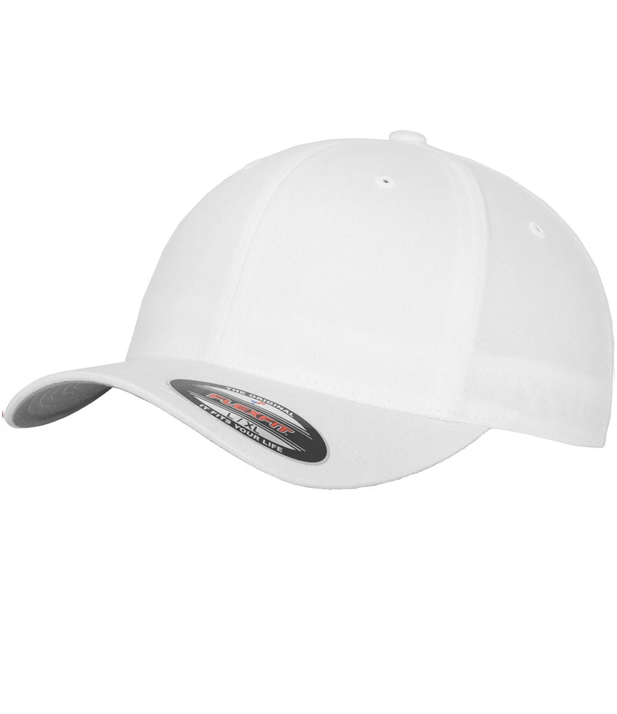 Flexfit Wooly Combed Cap — White