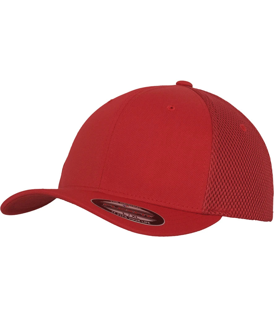 Flexfit Tactel Mesh Cap — Red