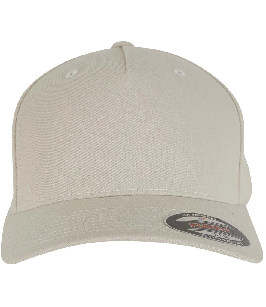 Flexfit 5 Panel Cap — Beige
