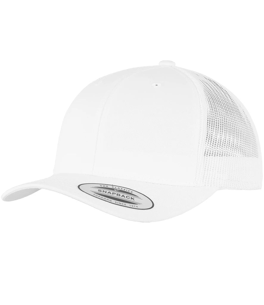 Flexfit Retro Trucker Cap — White