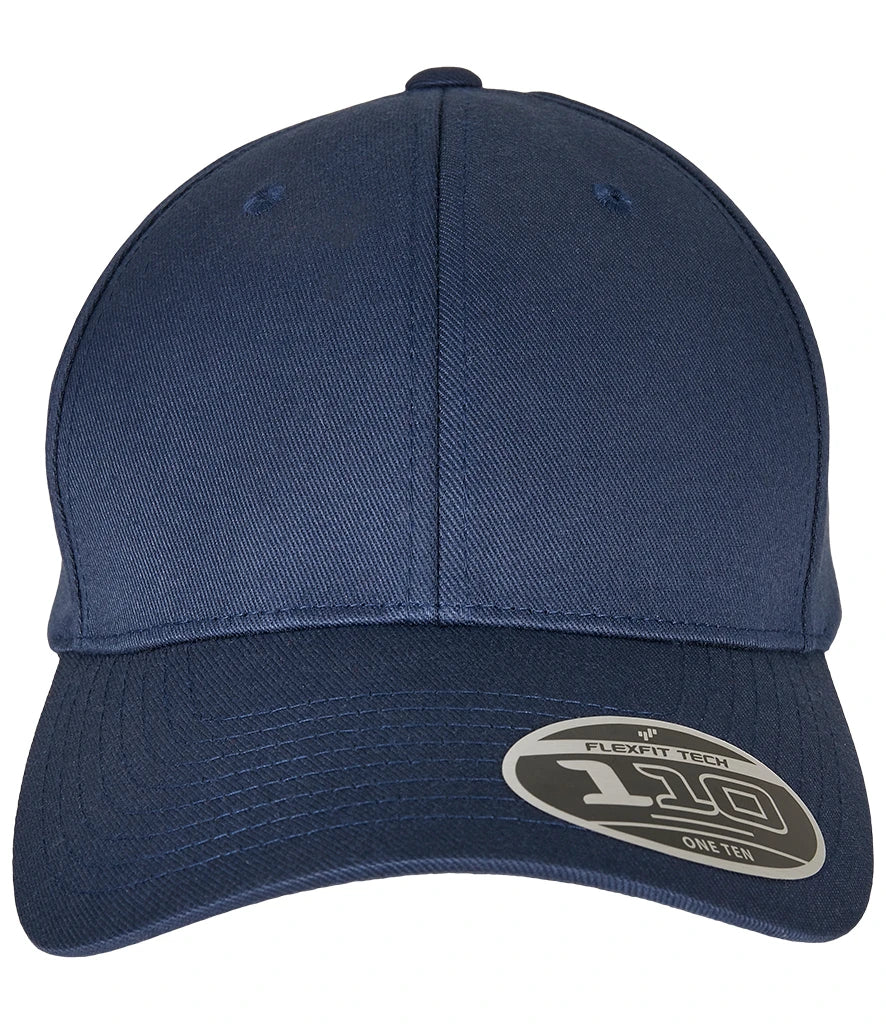 Flexfit 110 Curved Visor Snapback Cap — Navy