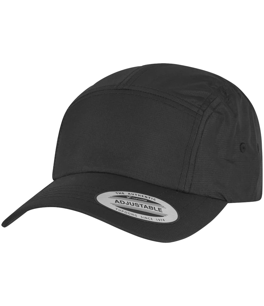 Flexfit Jockey Elastic Cap — Black
