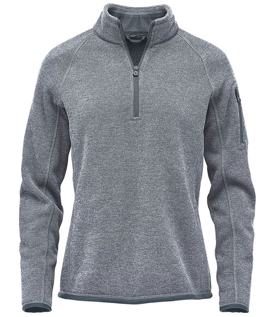 Stormtech Ladies Avalante 1/4 Zip Fleece — Granite Heather