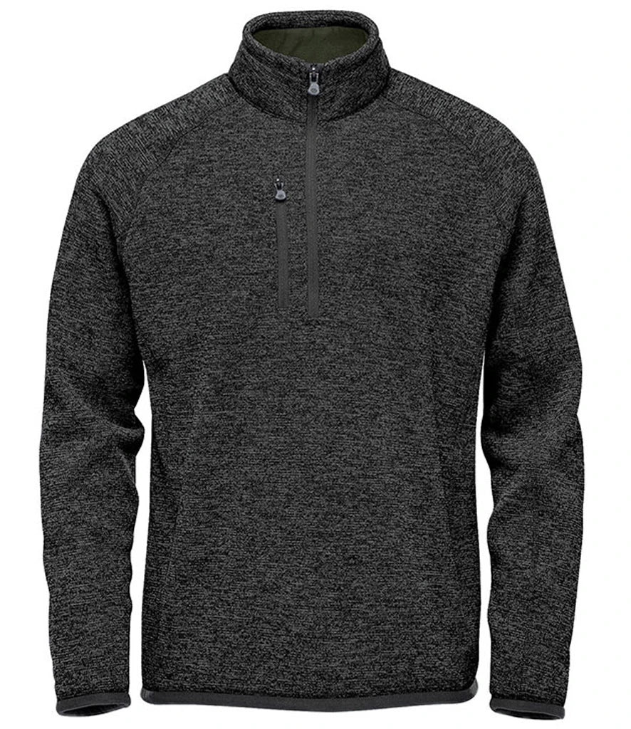 Stormtech Avalante 1/4 Zip Fleece — Black Heather