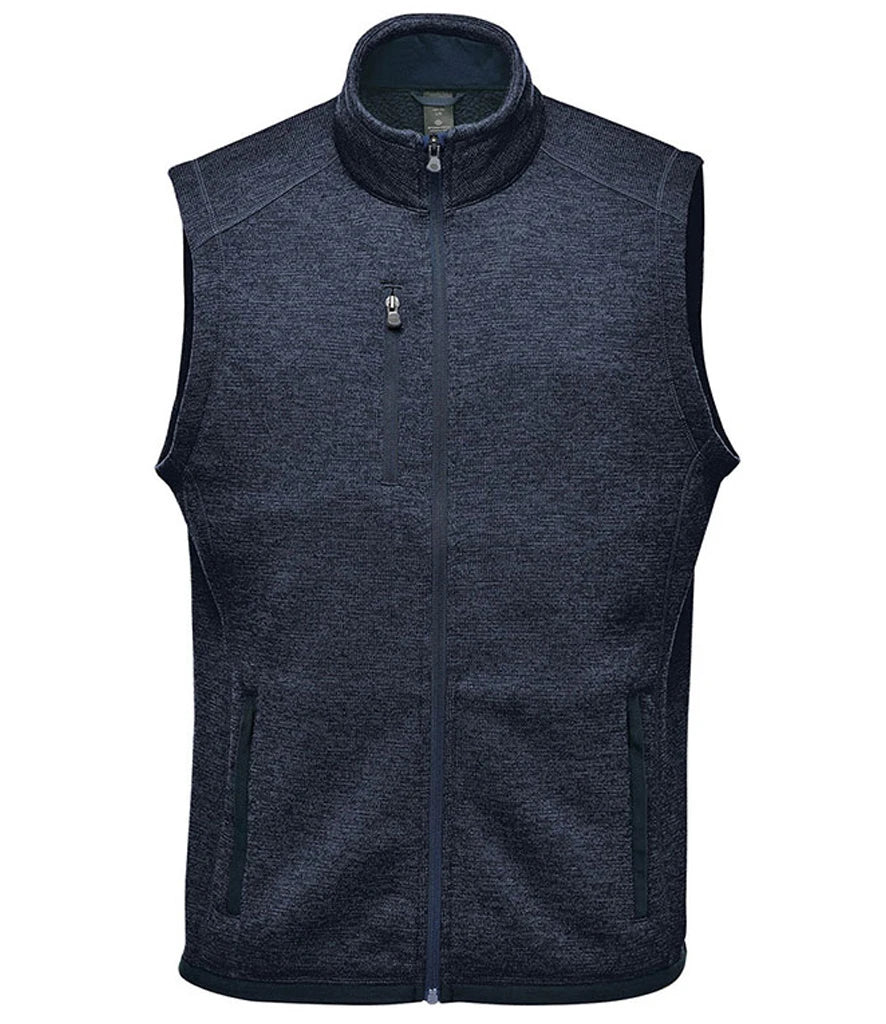 Stormtech Avalante Full Zip Knitted Fleece Gilet — Navy Heather