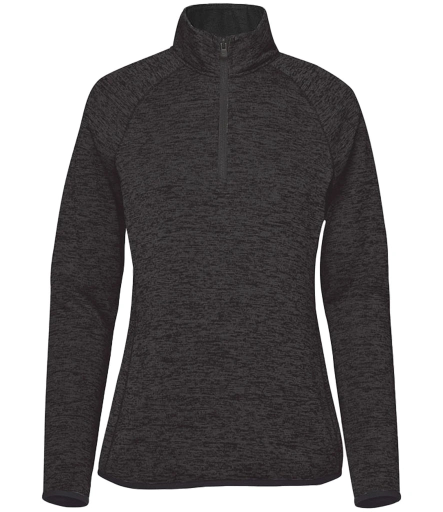 Stormtech Ladies Yosemite 1/2 Zip Pullover — Black Heather