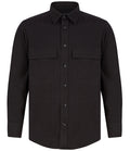 Front Row Drill Overshirt — Black