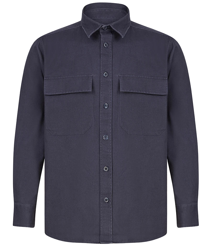 Front Row Drill Overshirt — Navy