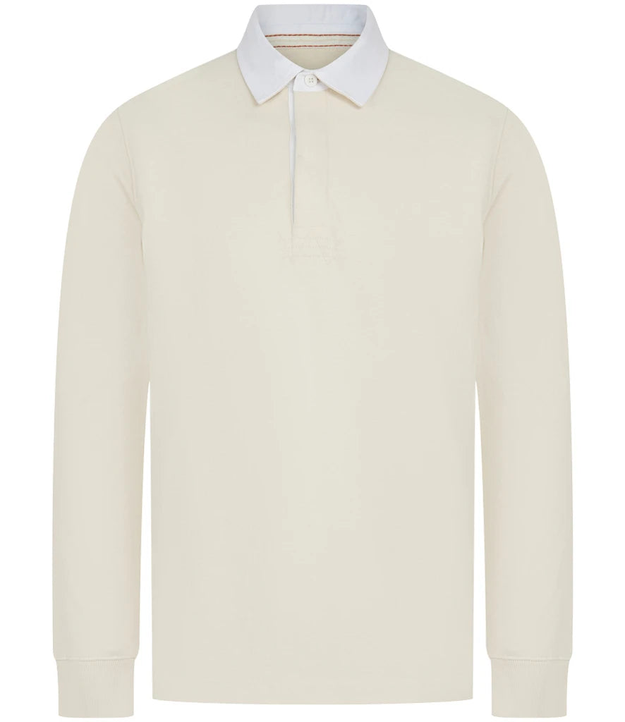 Front Row Premium Superfit Rugby Shirt — Natural