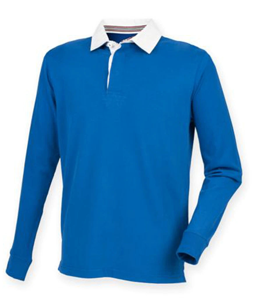 Front Row Premium Superfit Rugby Shirt — Royal Blue