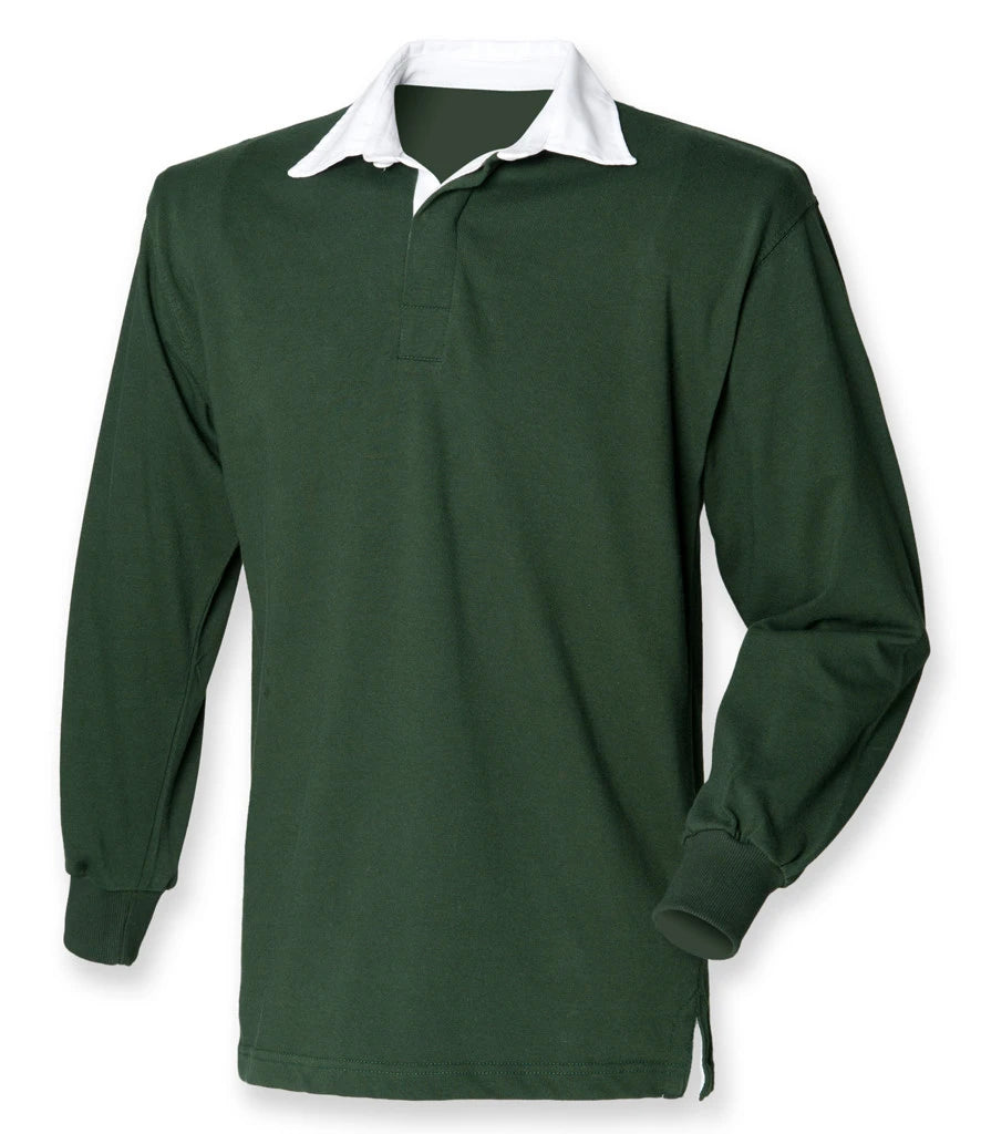 Front Row Original Rugby Shirt — Bottle Green