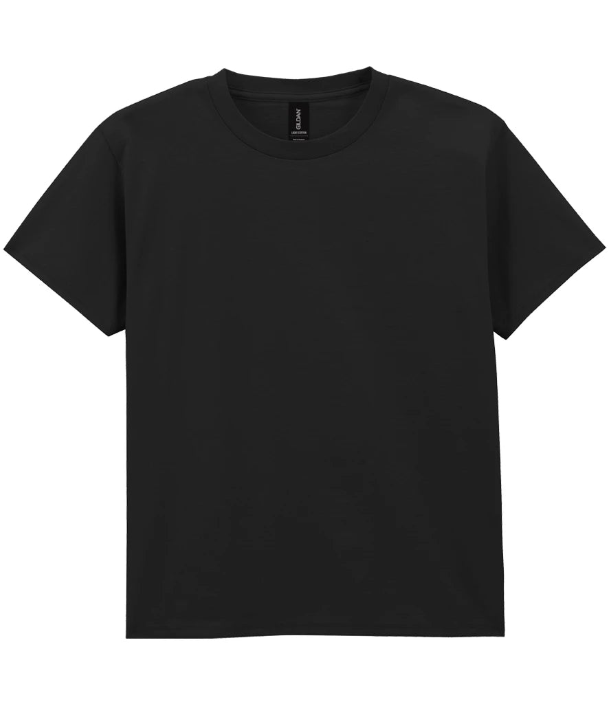 Gildan Kids Light Cotton T-Shirt — Black