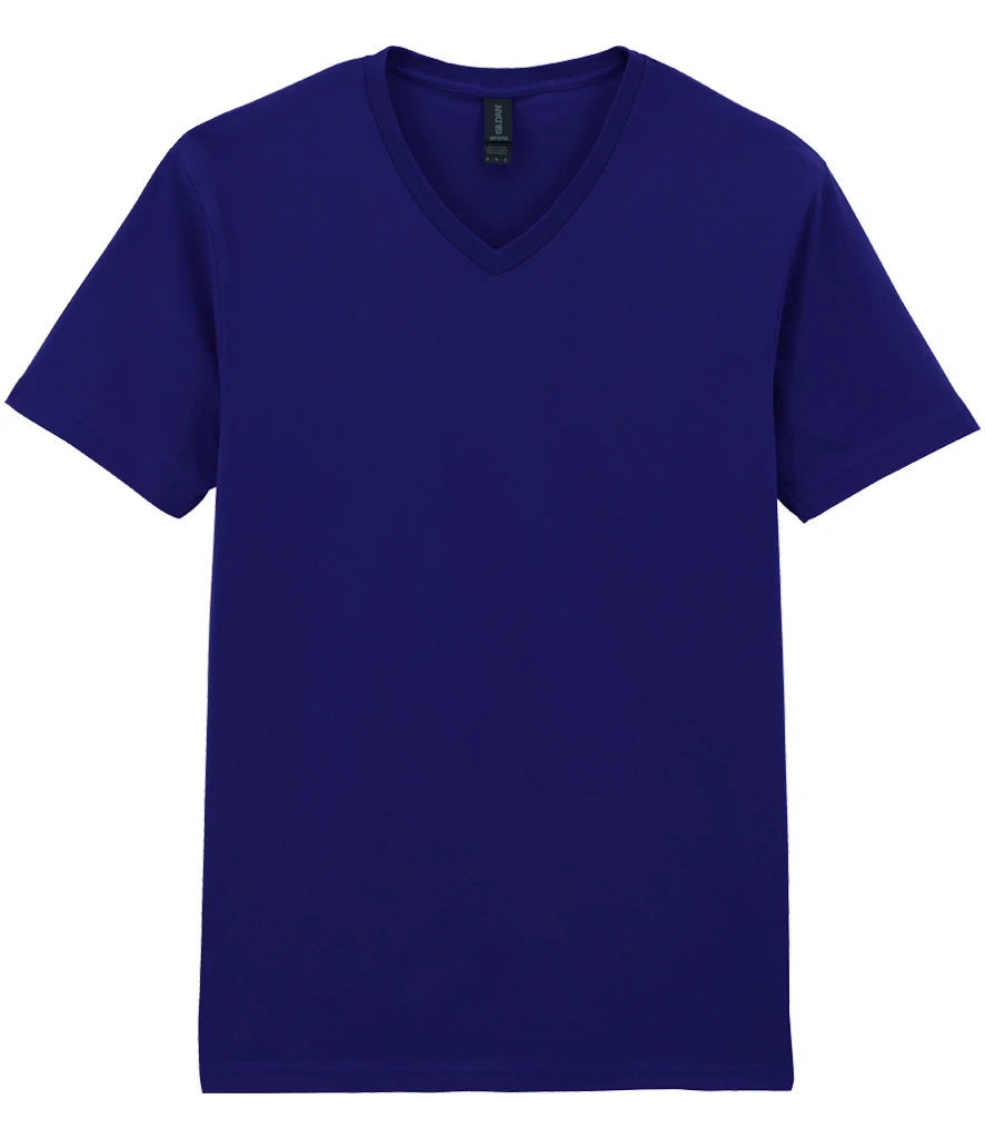 Gildan SoftStyle® V Neck T-Shirt — Navy