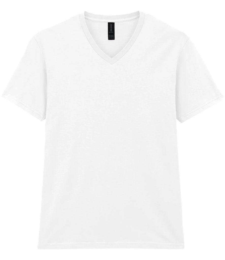 Gildan SoftStyle® V Neck T-Shirt — White