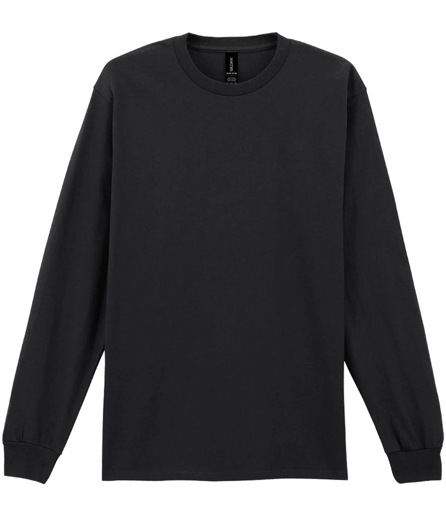 Gildan Ultra Cotton™ Long Sleeve T-Shirt — Black