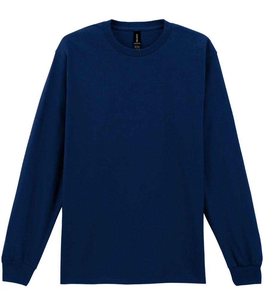 Gildan Ultra Cotton™ Long Sleeve T-Shirt — Navy