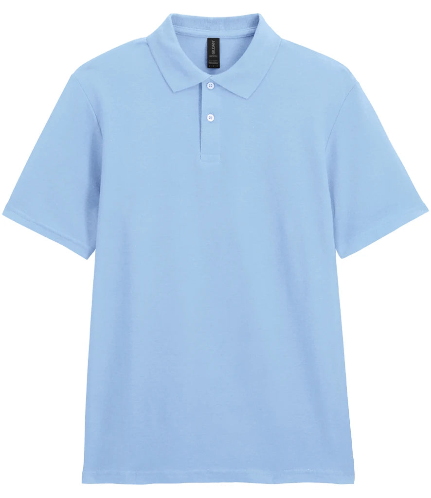 Gildan SoftStyle® Double Piqué Polo Shirt — Light Blue