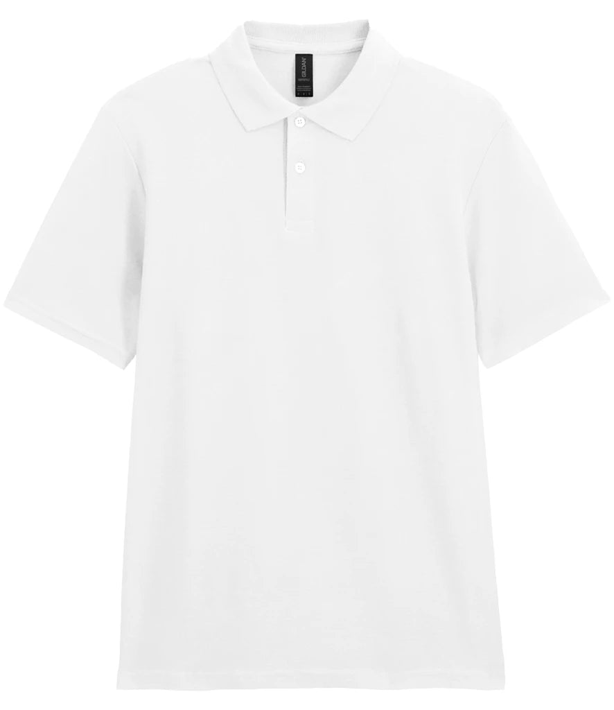 Gildan SoftStyle® Double Piqué Polo Shirt — White
