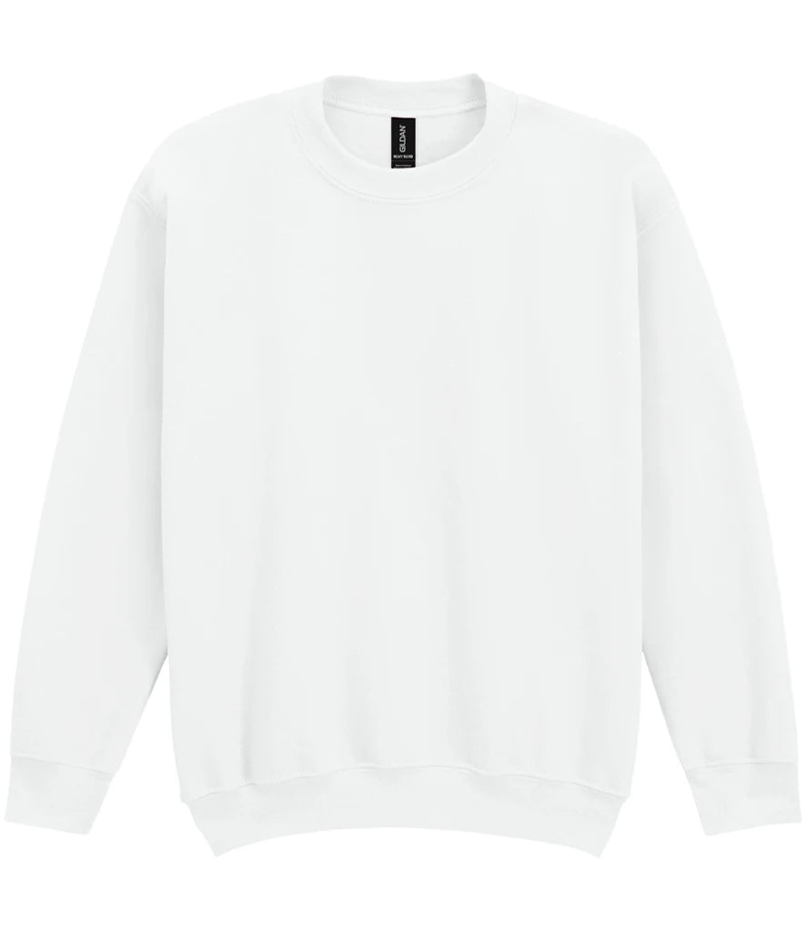 Gildan Kids Heavy Blend™ Drop Shoulder Sweatshirt — White