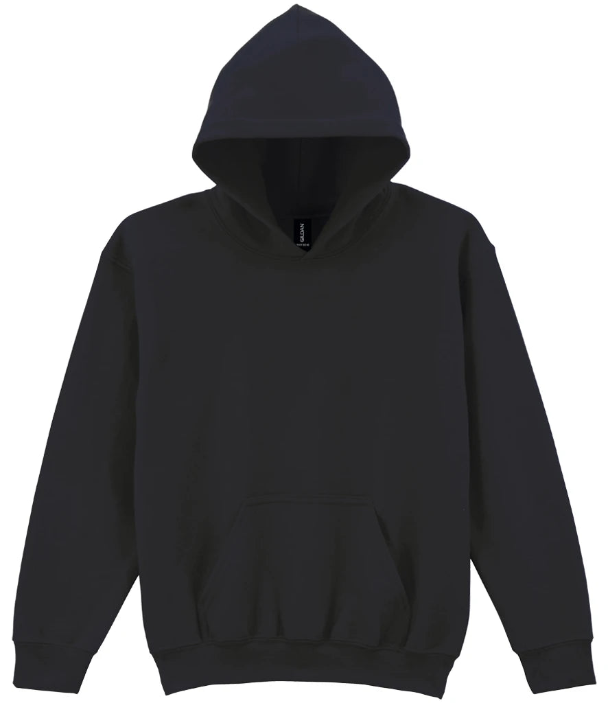 Gildan Kids Heavy Blend™ Hooded Sweatshirt — Black