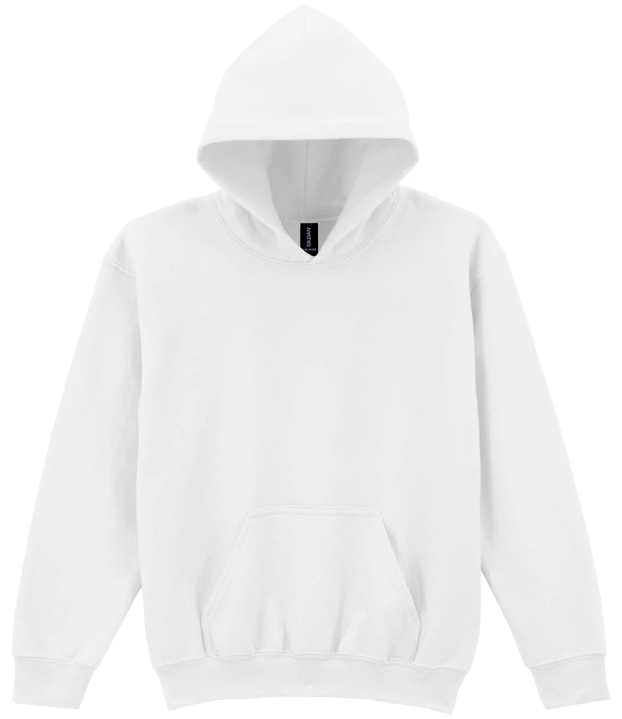 Gildan Kids Heavy Blend™ Hooded Sweatshirt — White