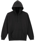 Gildan Softstyle Midweight Hooded Sweatshirt in Black, front view