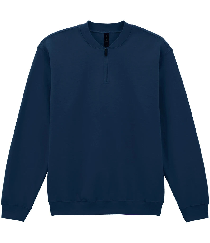 Gildan SoftStyle® Midweight Fleece 1/4 Zip Sweatshirt — Navy