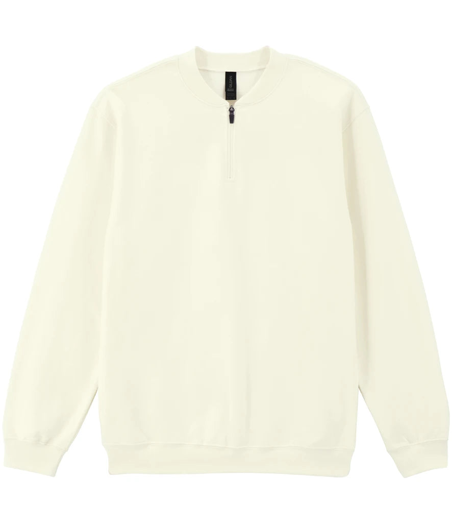 Gildan SoftStyle® Midweight Fleece 1/4 Zip Sweatshirt — Off White
