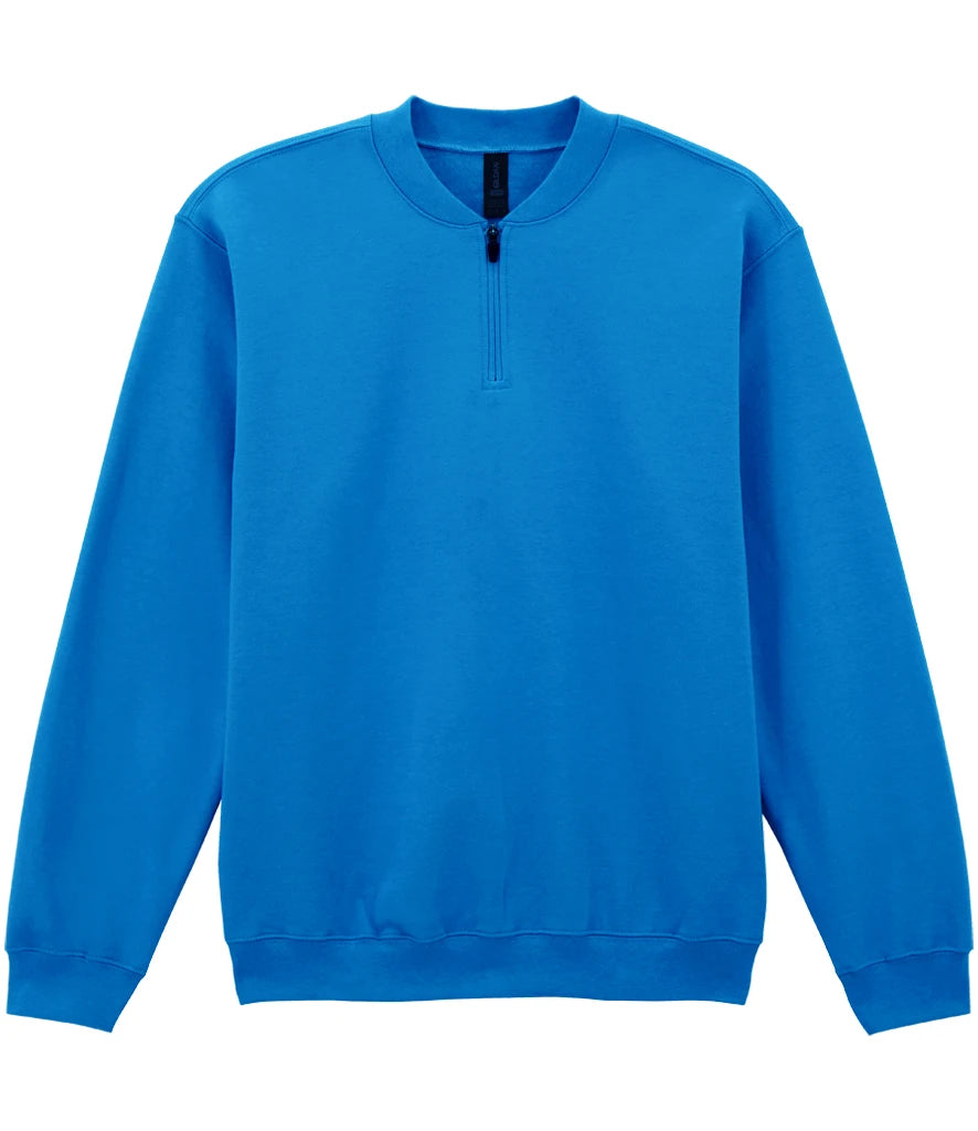 Gildan SoftStyle® Midweight Fleece 1/4 Zip Sweatshirt — Royal Blue
