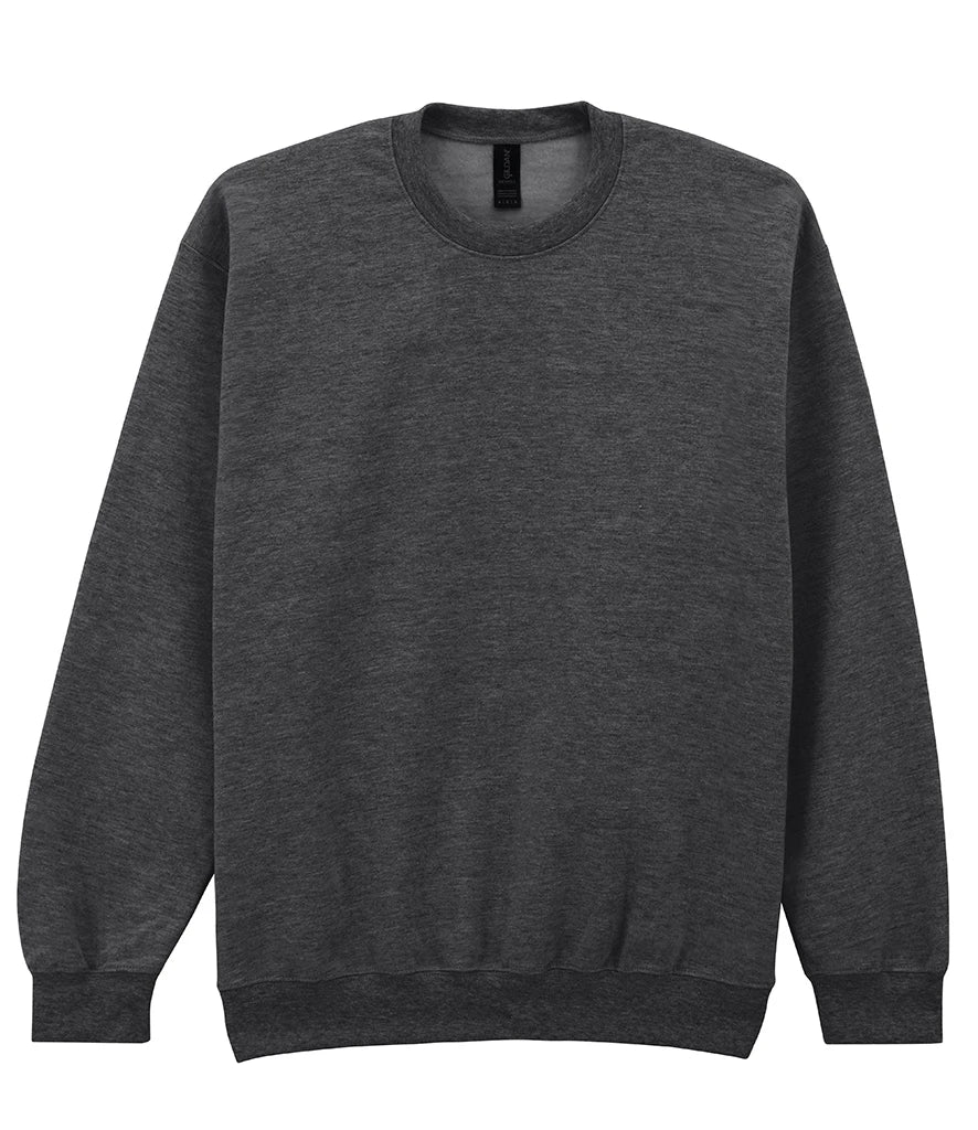 Gildan SoftStyle® Midweight Crew Neck Sweatshirt — Heather Black