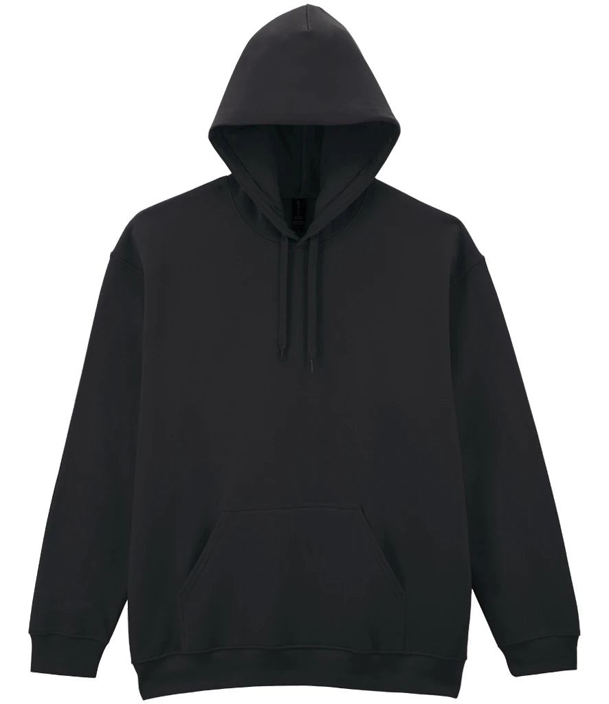 Gildan SoftStyle® Midweight Hooded Sweatshirt — Black