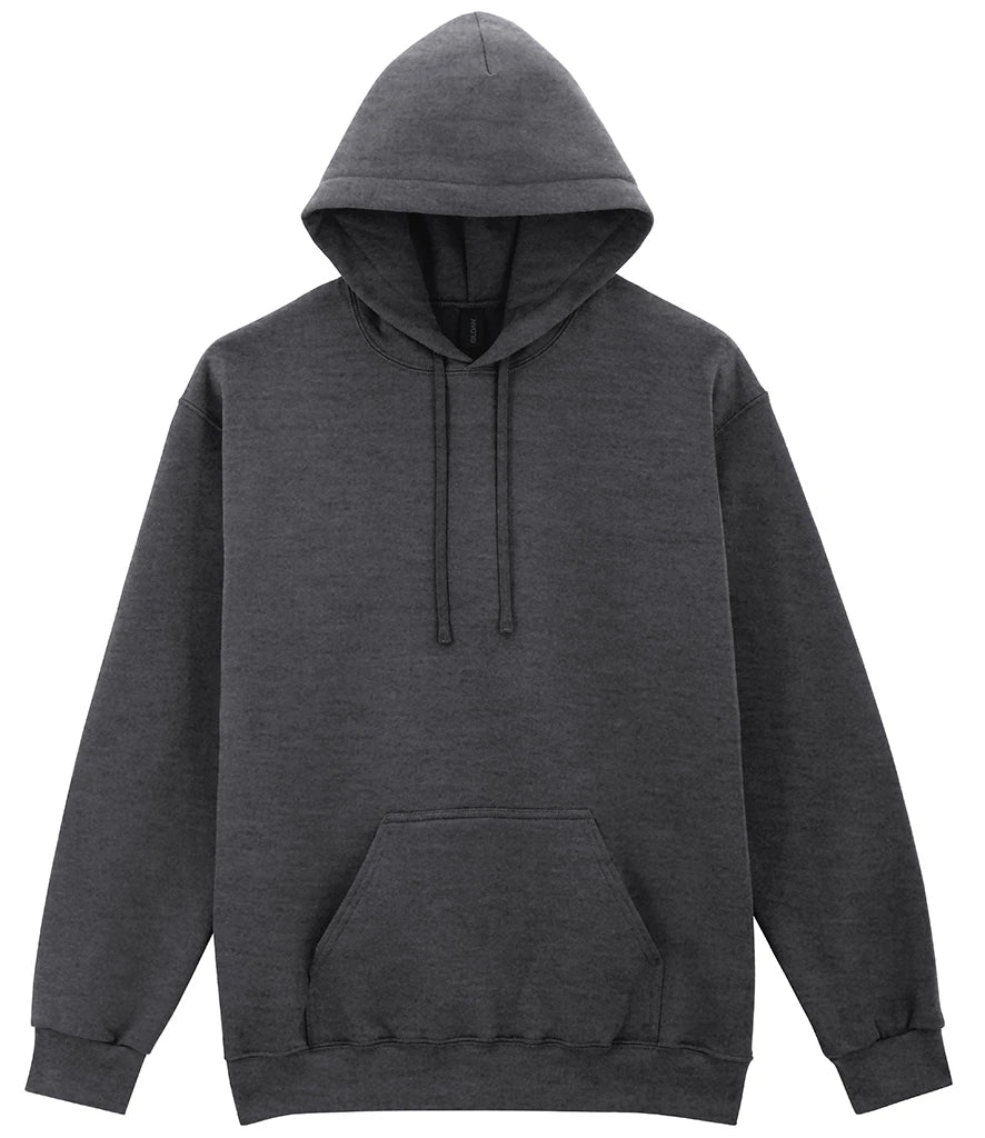 Gildan SoftStyle® Midweight Hooded Sweatshirt — Heather Black