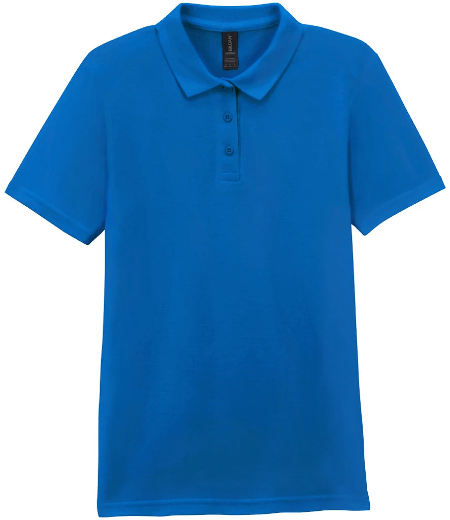 Gildan Ladies SoftStyle® Double Piqué Polo Shirt — Royal Blue