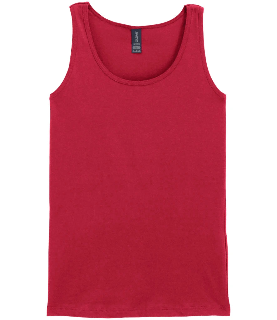 Gildan Ladies SoftStyle® Tank Top — Cherry Red