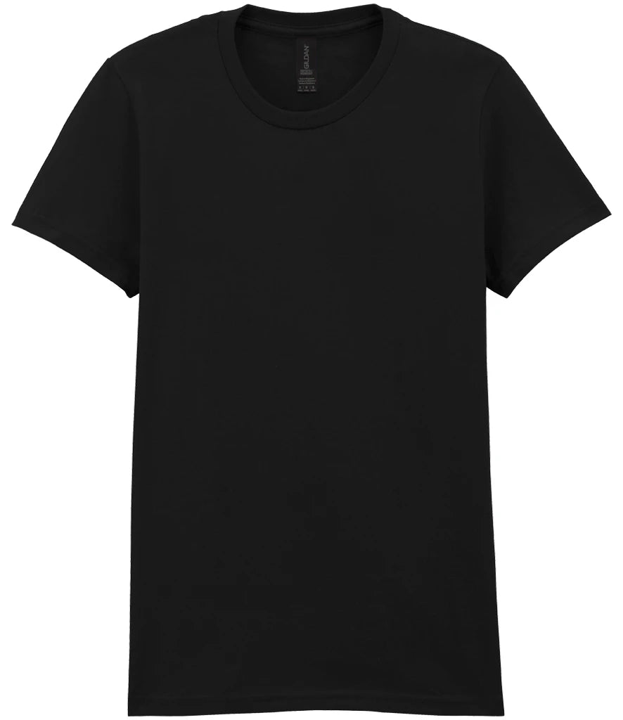Gildan Ladies SoftStyle® Midweight T-Shirt — Pitch Black