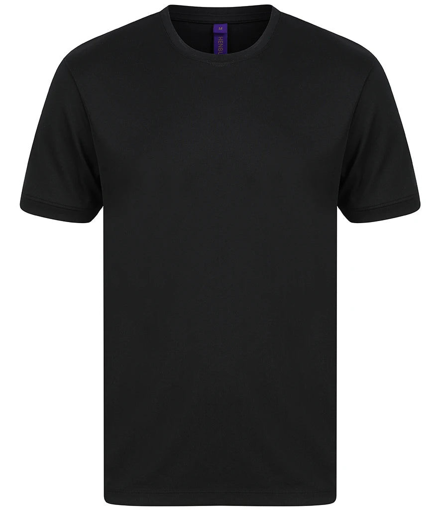 Henbury HiCool® Performance T-Shirt — Black