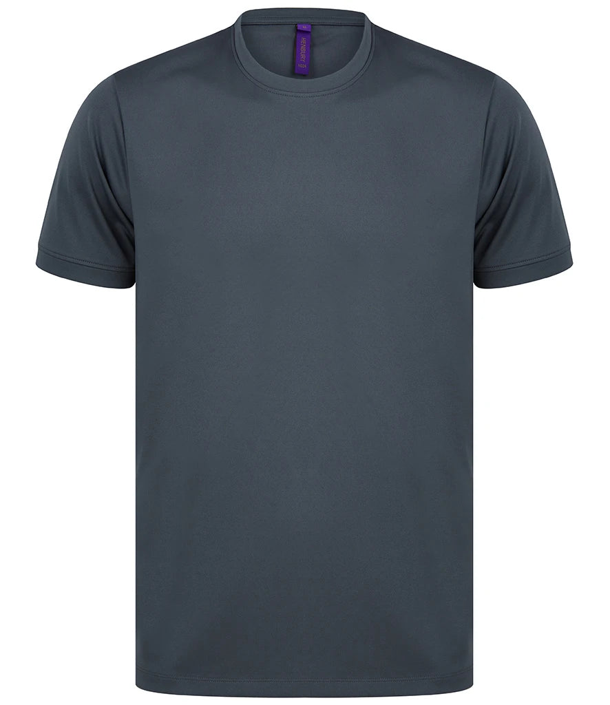 Henbury HiCool® Performance T-Shirt — Charcoal