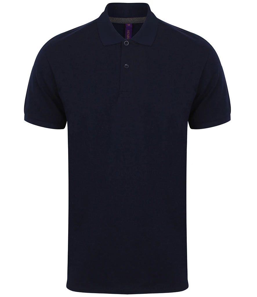 Henbury Modern Fit Cotton Piqué Polo Shirt — Navy