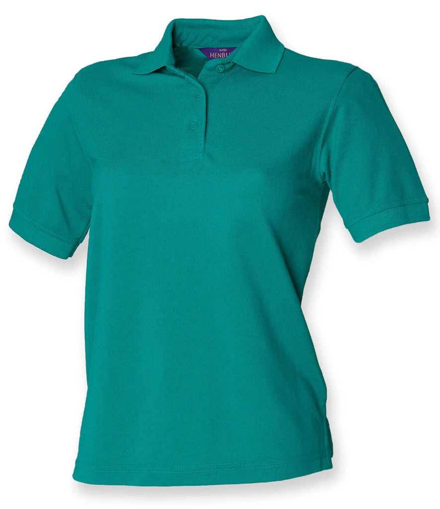 Henbury Ladies Poly/Cotton Piqué Polo Shirt — Jade
