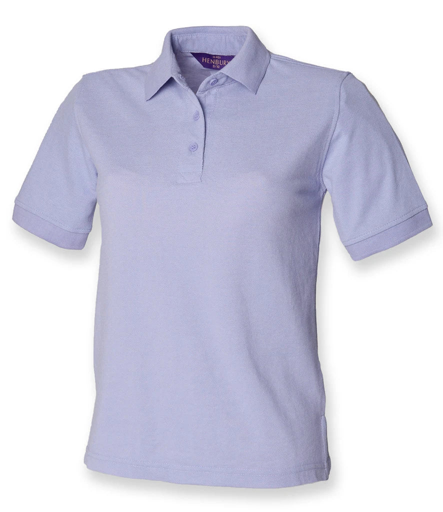 Henbury Ladies Poly/Cotton Piqué Polo Shirt — Lavender