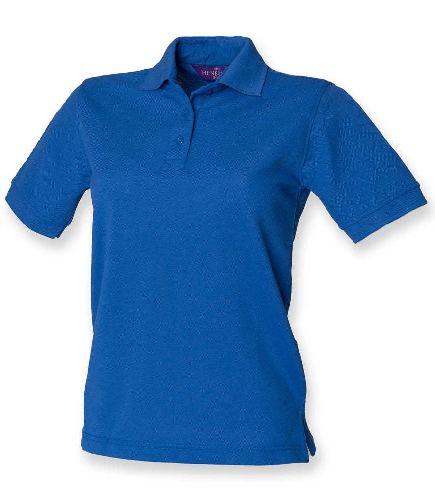 Henbury Ladies Poly/Cotton Piqué Polo Shirt — Royal Blue