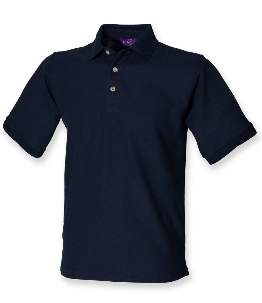 Henbury Ultimate Poly/Cotton Piqué Polo Shirt — Navy