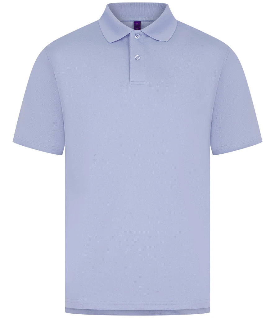 Henbury Coolplus® Wicking Piqué Polo Shirt — Lavender